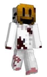 white and dusty gray Minecraft skin — Slim model — first worn by asaaax