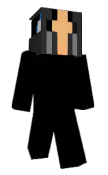 black and mine shaft Minecraft skin — Slim model — first worn by elnadXB