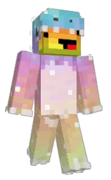 CubicCreeper7914's Minecraft skin wearing the Aurora cape