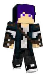 black and cream brulee Minecraft skin — Classic model — first worn by salada100