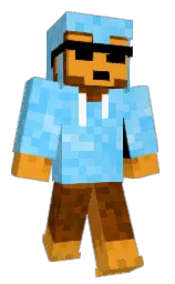 carrot orange and black Minecraft skin — Classic model — first worn by MurphMeta