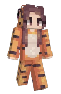 Front of Abernie's skin