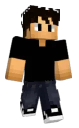 black and mirage Minecraft skin — Classic model — first worn by Renna98