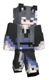 shuttle gray and linen Minecraft skin — Slim model — first worn by daone_mm