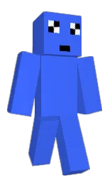 dodger blue and white Minecraft skin — Classic model — first worn by Paducas