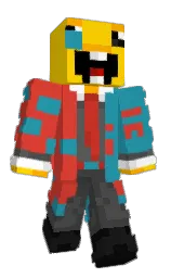 eastern blue and punch Minecraft skin — Classic model — first worn by Ao_Miyarashi