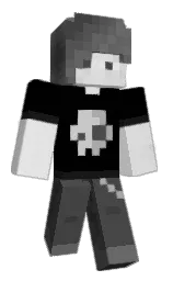 black and mercury Minecraft skin — Classic model — first worn by Paciorek_2