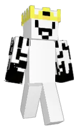white and nero Minecraft skin — Classic model