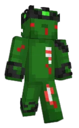 forest green and parsley Minecraft skin — Classic model — first worn by GAMINGaxolotl777