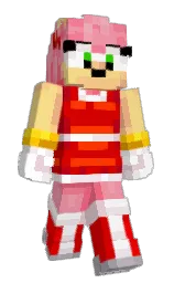 sweet pink and guardsman red Minecraft skin — Slim model — first worn by saruwuu