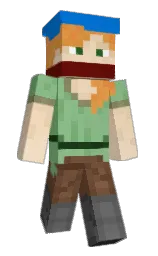 science blue and spice Minecraft skin — Classic model