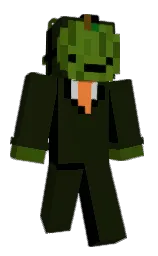 green waterloo and black Minecraft skin — Classic model — first worn by Tidalwaveeee