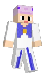white and light apricot Minecraft skin — Classic model — first worn by jihoos