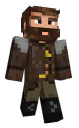 VirtualAlias's Minecraft skin wearing the Migrator cape