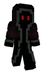 black and night rider Minecraft skin — Slim model — first worn by Flynn22b
