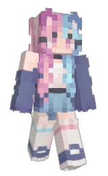 nekohwa's Minecraft skin wearing the Pan cape