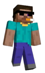 Googelybaba's Minecraft skin wearing the Migrator cape