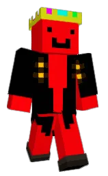 red and black Minecraft skin — Classic model