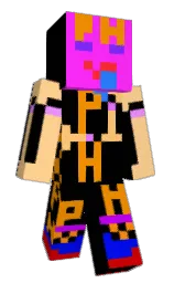 black and pizazz Minecraft skin — Slim model