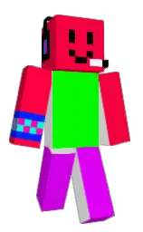 torch red and white Minecraft skin — Classic model