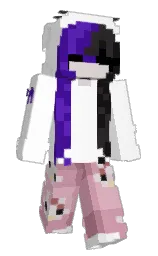 white and careys pink Minecraft skin — Classic model