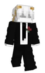 white and cod gray Minecraft skin — Classic model