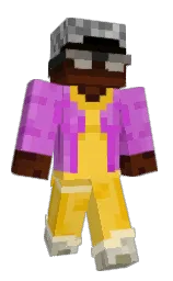 bright sun and black Minecraft skin — Classic model — first worn by kaiserv1n
