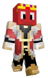 white and persian red Minecraft skin — Classic model