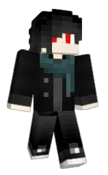 black and peach cream Minecraft skin — Classic model