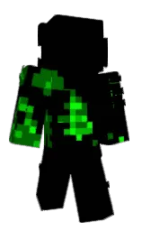 black and camarone Minecraft skin — Classic model — first worn by Whizzle_