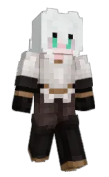 porcelain and gondola Minecraft skin — Slim model — first worn by AverageMechaPope