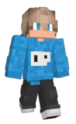 curious blue and mine shaft Minecraft skin — Classic model