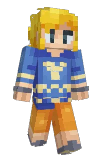 Front of ShadeGlass's skin