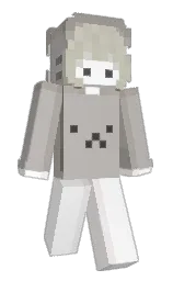 cotton seed and white Minecraft skin — Slim model — first worn by Luffiy