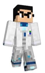 white and alto Minecraft skin — Classic model — first worn by LNinjaS