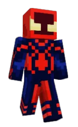 black rock and pomegranate Minecraft skin — Classic model — first worn by superior_juice