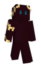 aubergine and golden sand Minecraft skin — Slim model — first worn by missroseanne