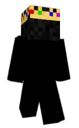 white and black Minecraft skin — Classic model — first worn by CAPZFRR