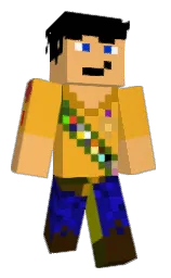 fuel yellow and black Minecraft skin — Classic model — first worn by Ocs1s