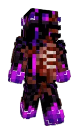 black and kingfisher daisy Minecraft skin — Classic model