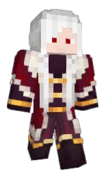 silver and concrete Minecraft skin — Classic model — first worn by jelentek
