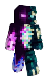 black russian and blue whale Minecraft skin — Classic model