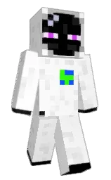 white and cod gray Minecraft skin — Slim model — first worn by EnglandGuy