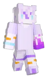 blue chalk and white pointer Minecraft skin — Classic model — first worn by SunnyVail