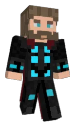 ISAACRAM's Minecraft skin wearing the Migrator cape