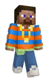 ecstasy and curious blue Minecraft skin — Slim model — first worn by _finny_1