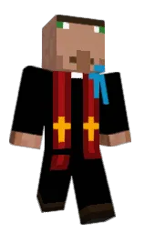 black and old rose Minecraft skin — Classic model