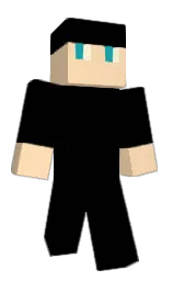 black and frangipani Minecraft skin — Classic model