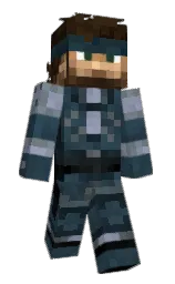 black and ebony clay Minecraft skin — Slim model