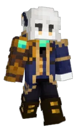 PolarisUrsaVT's Minecraft skin wearing the Aurora cape